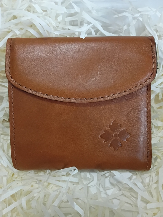 Patricia Nash Handbags - Patricia Nash VintagEuc Kiss Lock Brown Leather Bifold Wallet with Floral Emboss
